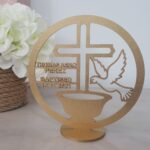 gold mirror baptism gift keepsake