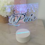 LED lamp base night light illusion 3d personalised nale customised baby gift acrylic