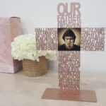 St Charbel our father cross Rose gold