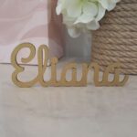 laser cut wooden name black place card name cutomised persinalised wedding engagement