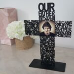 St Charbel our father cross Rose gold