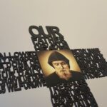 St Charbel our father cross Rose gold