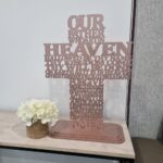 The lord’s prayer Cross wooden black