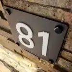 House number plaque