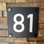 House number plaque