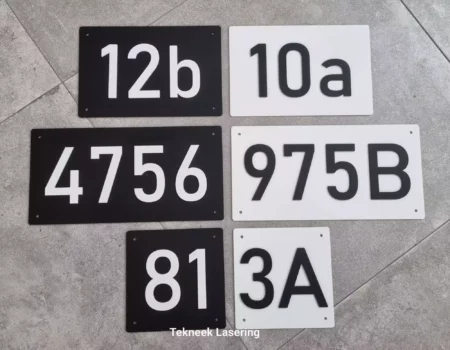 Black & white house numbers