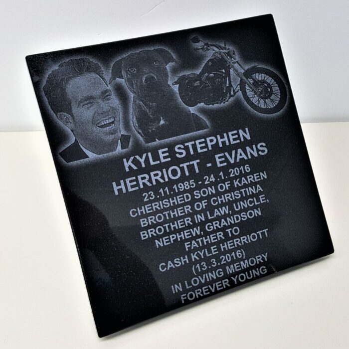 Granite memorial stone