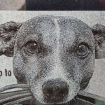 Dog memorial headstone plaque