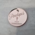 religious acrylic tags christening baptism