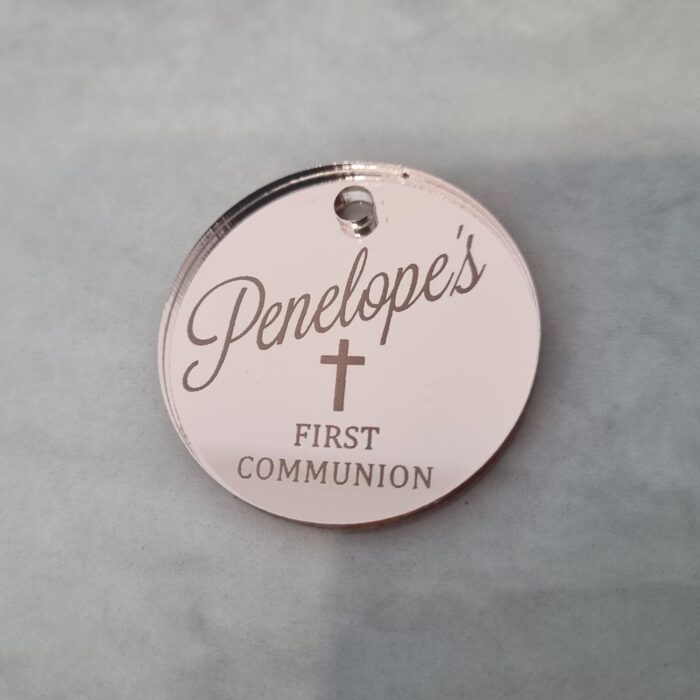 religious acrylic tags christening baptism