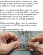 How to insert cross into base - listing