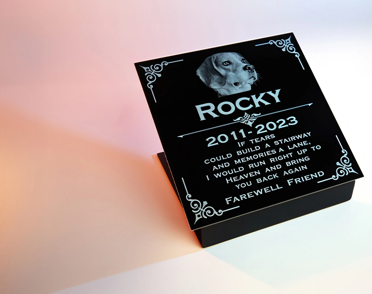 Memorial Plaque Anodised Aluminium
