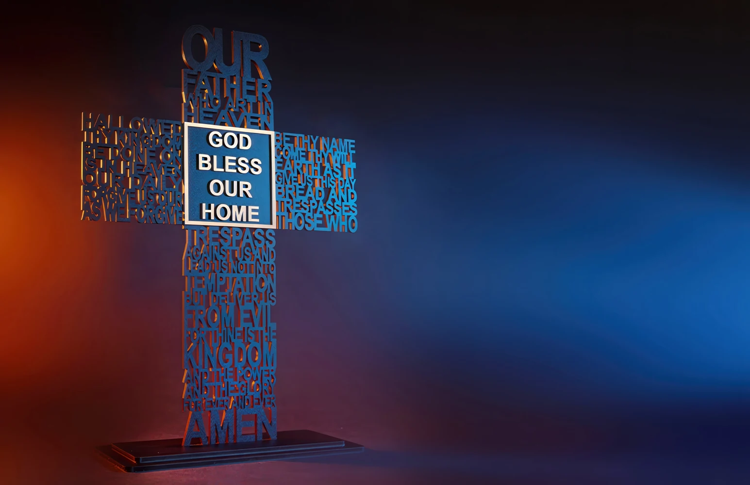 Our Father Acrylic Laser cut
