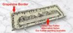 Personalised Last Supper acrylic plaque showing grapevine border and Italian Our Father text